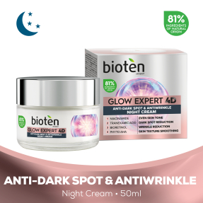 GLOW EXPERT 4D ΔΡΑΣΗ ΚΑΤΑ ΤΩΝ ΠΑΝΑΔΩΝ & ΤΩΝ ΡΥΤΙΔΩΝ ΚΡΕΜΑ ΝΥΧΤΑΣ | 50ml