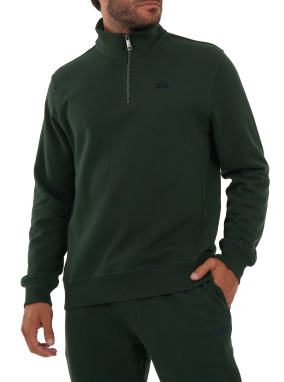 ΑΝΔΡΙΚΟ ΦΟΥΤΕΡ HALF-ZIP | Πράσινο Σκούρο 03037 M