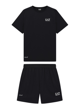 ΑΝΔΡΙΚΟ ΣΕΤ T-SHIRT ΣΟΡΤΣ | Μαύρο XXL