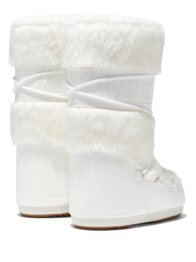 ΜΠΟΤΕΣ ΧΙΟΝΙΟΥ ICON FAUX-FUR | Λευκό 42/44