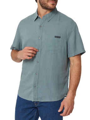 ΑΝΔΡΙΚΟ ΛΙΝΟ ΚΟΝΤΟΜΑΝΙΚΟ ΠΟΥΚΑΜΙΣΟ | Μπλε L