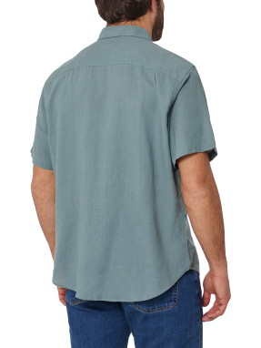 ΑΝΔΡΙΚΟ ΛΙΝΟ ΚΟΝΤΟΜΑΝΙΚΟ ΠΟΥΚΑΜΙΣΟ | Μπλε L