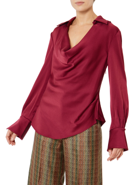 ΓΥΝΑΙΚΕΙΑ ΜΠΛΟΥΖΑ SYMONE | Μπορντό US 8