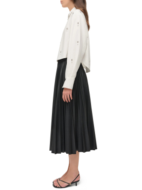 ΓΥΝΑΙΚΕΙΟ ΠΟΥΚΑΜΙΣΟ RENATA EMBELLISHED | Λευκό XS