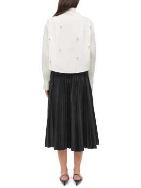 ΓΥΝΑΙΚΕΙΟ ΠΟΥΚΑΜΙΣΟ RENATA EMBELLISHED | Λευκό XS