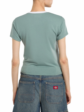ΓΥΝΑΙΚΕΙΟ T-SHIRT PLAINVILLE RINGER | Φυστικί  XS