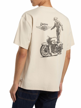 ΑΝΔΡΙΚΟ T-SHIRT DICKIES X HARLEY DAVIDSON | Εκρού L
