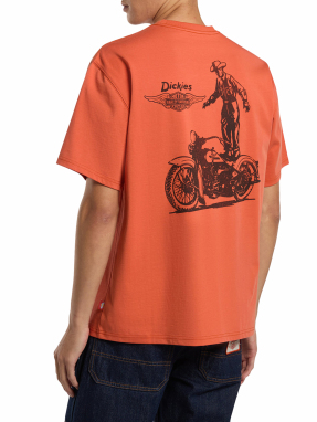 ΑΝΔΡΙΚΟ T-SHIRT DICKIES X HARLEY DAVIDSON | Πορτοκαλί M