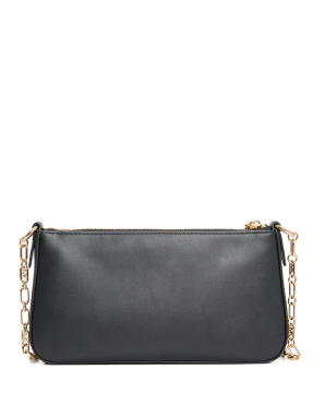 ΓΥΝΑΙΚΕΙΑ ΔΕΡΜΑΤΙΝΗ ΤΣΑΝΤΑ ΩΜΟΥ ΜΕ ΛΟΓΟΤΥΠΟ | Μαύρο