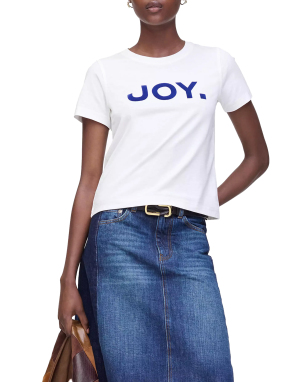 ΓΥΝΑΙΚΕΙΟ T-SHIRTJOY. SLIM TEE | Λευκό S