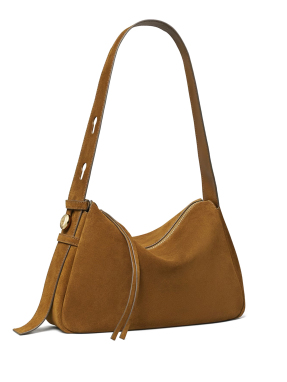 ΓΥΝΑΙΚΕΙΑ ΔΕΡΜΑΤΙΝΗ ΤΣΑΝΤΑ ΩΜΟΥ ROMY SUEDE | Camel