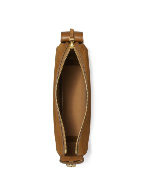 ΓΥΝΑΙΚΕΙΑ ΔΕΡΜΑΤΙΝΗ ΤΣΑΝΤΑ ΩΜΟΥ ROMY SUEDE | Camel