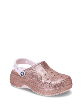 ΓΥΝΑΙΚΕΙΑ BAYA PLATFORM GLITTER CLOGS | Ροζ Χρυσό 38/39