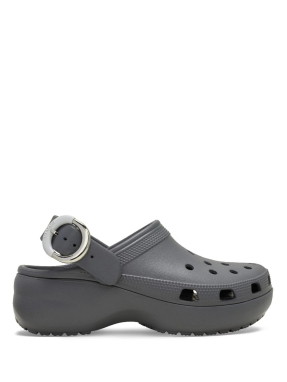 ΓΥΝΑΙΚΕΙΑ CLASSIC PLATFORM BUCKLE CLOGS | Γκρι Σκούρο 39/40