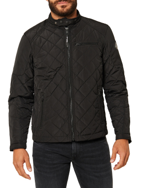 ΑΝΔΡΙΚΟ ΥΦΑΣΜΑΤΙΝΟ JACKET | Μαύρο XXL