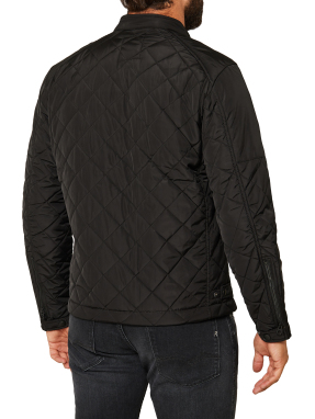 ΑΝΔΡΙΚΟ ΥΦΑΣΜΑΤΙΝΟ JACKET | Μαύρο XXL