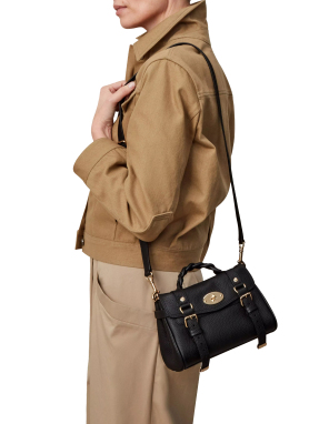 ΓΥΝΑΙΚΕΙΑ ΔΕΡΜΑΤΙΝΗ ΤΣΑΝΤΑ ΧΕΙΡΟΣ ALEXA MINI | Μαύρο