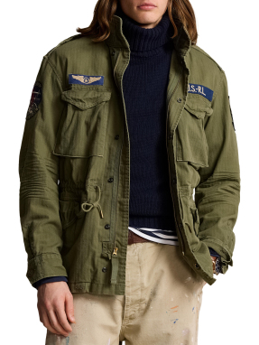 ΑΝΔΡΙΚΟ JACKET ΜΕ PATCHES | Χακί XL