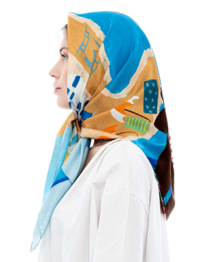 ΜΕΤΑΞΩΤΟ ΜΑΝΤΗΛΙ GREECE AS A DREAM | Μπλε MULTICOLOR ONE SIZE