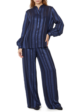 ΓΥΝΑΙΚΕΙΑ ΜΕΤΑΞΩΤΗ ΜΠΛΟΥΖΑ HERA | Μπλε Σκούρο EU 44