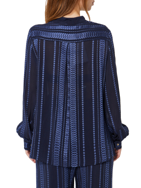 ΓΥΝΑΙΚΕΙΑ ΜΕΤΑΞΩΤΗ ΜΠΛΟΥΖΑ HERA | Μπλε Σκούρο EU 44