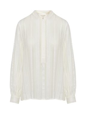 ΓΥΝΑΙΚΕΙΑ ΜΕΤΑΞΩΤΗ ΜΠΛΟΥΖΑ HERA | Λευκό EU 36