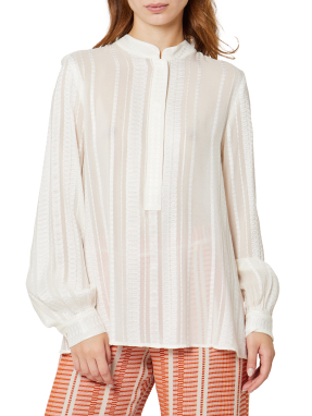 ΓΥΝΑΙΚΕΙΑ ΜΕΤΑΞΩΤΗ ΜΠΛΟΥΖΑ HERA | Λευκό EU 36