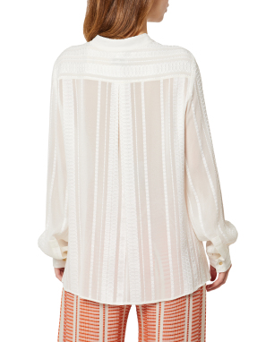 ΓΥΝΑΙΚΕΙΑ ΜΕΤΑΞΩΤΗ ΜΠΛΟΥΖΑ HERA | Λευκό EU 44