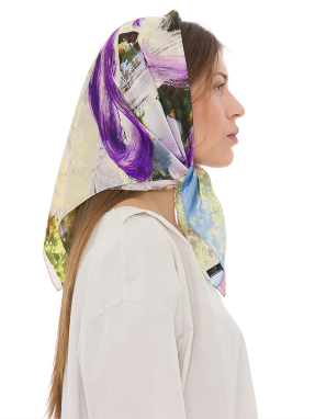 ΜΕΤΑΞΩΤΟ ΜΑΝΤΗΛΙ NIATA | Πολύχρωμο MULTICOLOR ONE SIZE