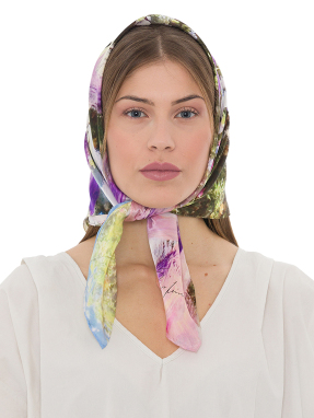 ΜΕΤΑΞΩΤΟ ΜΑΝΤΗΛΙ NIATA | Πολύχρωμο MULTICOLOR ONE SIZE