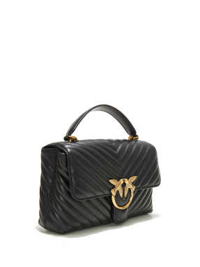 ΓΥΝΑΙΚΕΙΑ ΔΕΡΜΑΤΙΝΗ ΤΣΑΝΤΑ ΧΕΙΡΟΣ LOVE LADY CLASSIC | Μαύρο