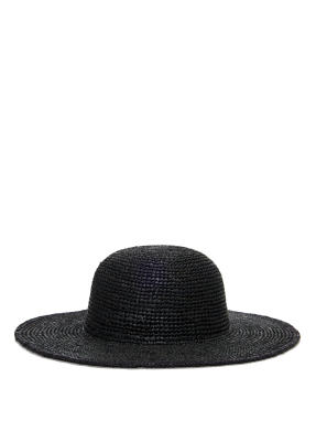 ΓΥΝΑΙΚΕΙΟ RAFFIA ΚΑΠΕΛΟ BASE CAPELINE | Μαύρο ONE SIZE