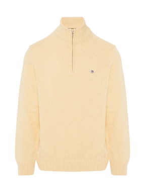 ΑΝΔΡΙΚΟ ΠΛΕΚΤΟ ΠΟΥΛΟΒΕΡ HALF-ZIP | Κίτρινο XXL