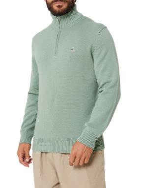 ΑΝΔΡΙΚΟ ΠΛΕΚΤΟ ΠΟΥΛΟΒΕΡ HALF-ZIP | Φυστικί  G0308 XL