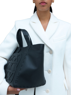 ΓΥΝΑΙΚΕΙΑ ΔΕΡΜΑΤΙΝΗ ΤΣΑΝΤΑ ΧΕΙΡΟΣ CLEO | Μαύρο