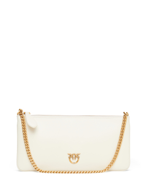 ΓΥΝΑΙΚΕΙΑ ΔΕΡΜΑΤΙΝΗ ΤΣΑΝΤΑ ΩΜΟΥ HORIZONTAL FLAT | Λευκό