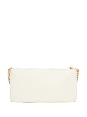 ΓΥΝΑΙΚΕΙΑ ΔΕΡΜΑΤΙΝΗ ΤΣΑΝΤΑ ΩΜΟΥ HORIZONTAL FLAT | Λευκό