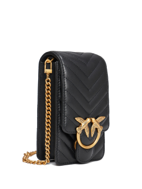 ΓΥΝΑΙΚΕΙΑ ΔΕΡΜΑΤΙΝΗ ΤΣΑΝΤΑ ΚΙΝΗΤΟΥ ΧΙΑΣΤΙ LOVE ONE SMART | Μαύρο