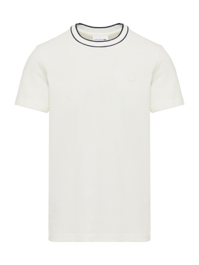 ΑΝΔΡΙΚΟ T-SHIRT STRETCH PIQUE STRIPE | Λευκό XXL