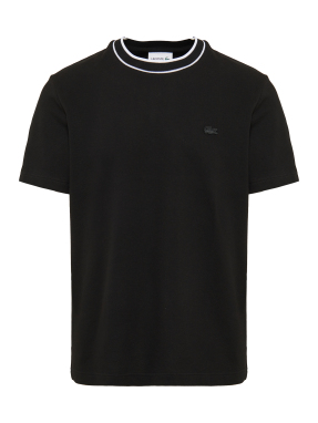 ΑΝΔΡΙΚΟ T-SHIRT STRETCH PIQUE STRIPE | Μαύρο S