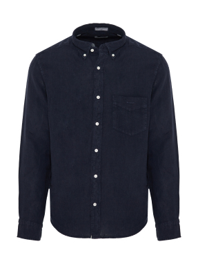 ΑΝΔΡΙΚΟ ΛΙΝΟ ΠΟΥΚΑΜΙΣΟ | Μπλε Σκούρο XL