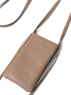 ΓΥΝΑΙΚΕΙΑ ΔΕΡΜΑΤΙΝΗ ΤΣΑΝΤΑ ΧΙΑΣΤΙ CROSS POCKET | Καφέ