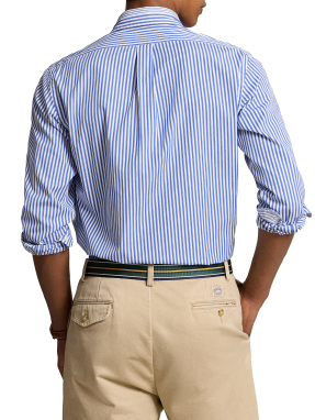 ΑΝΔΡΙΚΟ ΡΙΓΕ ΠΟΥΚΑΜΙΣΟ ΜΕ ΛΟΓΟΤΥΠΟ | Ριγέ  XXL