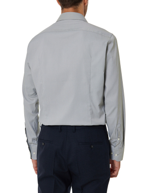 ΑΝΔΡΙΚΟ ΜΑΚΡΥΜΑΝΙΚΟ ΠΟΥΚΑΜΙΣΟ | Γκρι EU 38