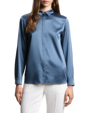 ΓΥΝΑΙΚΕΙΟ ΜΕΤΑΞΩΤΟ ΠΟΥΚΑΜΙΣΟ | Μπλε EU 42