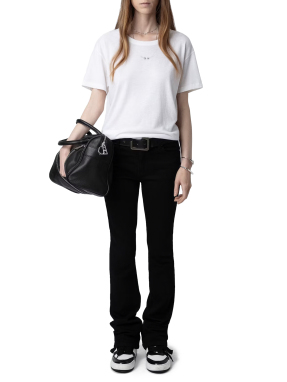 ΓΥΝΑΙΚΕΙΟ T-SHIRT MARTA DIAMANTE WINGS | Λευκό XS