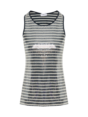 ΓΥΝΑΙΚΕΙΟ ΤΟΠ ΜΕ ΠΑΓΙΕΤΕΣ | Ριγέ  M