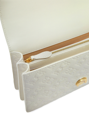 ΓΥΝΑΙΚΕΙΑ ΔΕΡΜΑΤΙΝΗ ΤΣΑΝΤΑ ΧΙΑΣΤΙ LOVE | Λευκό