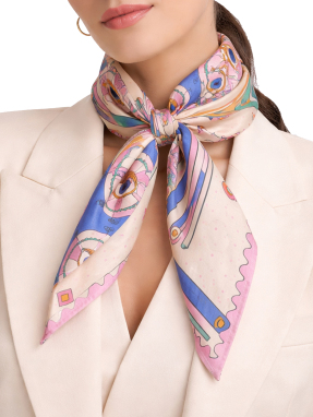 ΜΕΤΑΞΩΤΟ ΜΑΝΤΗΛΙ EYES OF WHIMSY | Μπεζ MULTICOLOR ONE SIZE