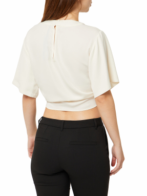 ΓΥΝΑΙΚΕΙΑ CROPPED ΜΠΛΟΥΖΑ | Λευκό IT 40
